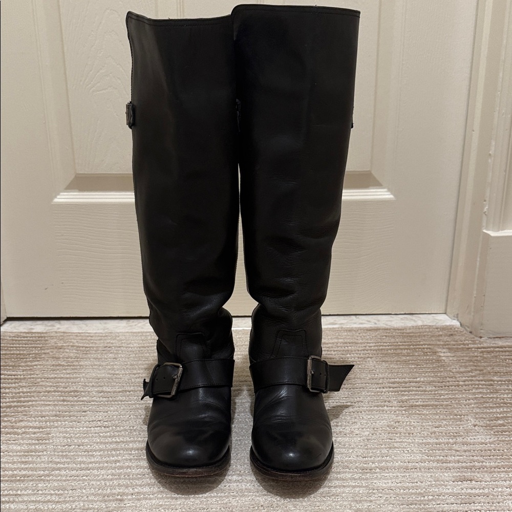 Black Leather Women's Boots